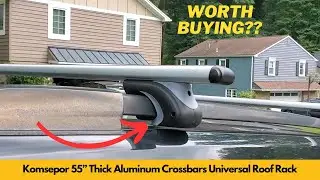 Komsepor Car Roof Rack Cross Bars 55in Thick Aluminum Crossbars Universal Roof Rack | Worth Buying?