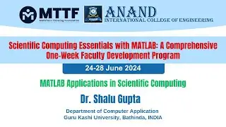 Session 5: MATLAB Applications in Scientific Computing
