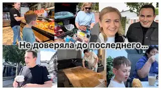 Ужин на природе 🍽️ обрабатываем стол ✔️ закупка продуктов 🛒 не может нарадоваться ✔️ по делам вместе