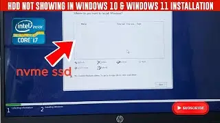 Hard Drive Partition not showing while installing Windows 10/11 | Fix 