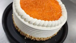 Decorado pastel de Zanahoria, carrot cake design.