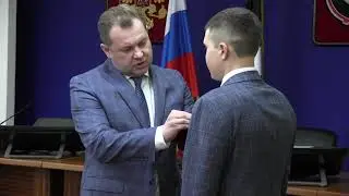 Награждение школьника из 88 школы