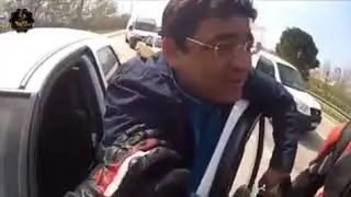 Motorlu ile araç sürücüsünün ilginç diyalogu