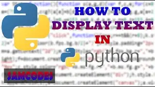 How to display text in python