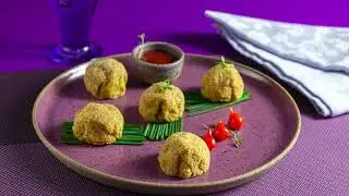 Bolinho de frango sem fritura