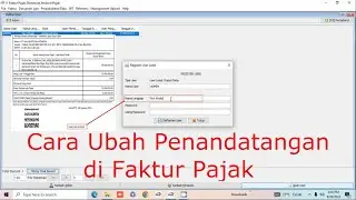 Cara Ubah Penandatangan di Faktur Pajak