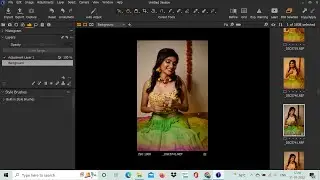 RAW portrait image post prossessing in Capture One