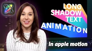 Long Shadow Text Animation | Apple Motion Tutorial