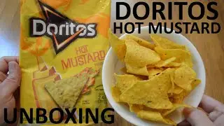 Unboxing Doritos Hot Mustard Flavored Tortilla Chips