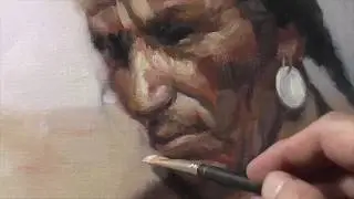 Indian timelapse Oil Painting demo Alla Prima Portrait People