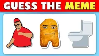 Guess The Meme By Emoji | Wednesday, Skibidi Dom Dom, Tenge, Toothless, Chipi Chapa, Fake MrBeast