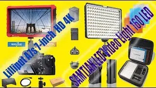 Lilliput A7s 7-inch 1920x1200 HD 4K -SAMTIAN LED Video Light 160 LED KUTU AÇILIMI