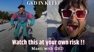 I almost fell from the mountain in Kufri Shimla!