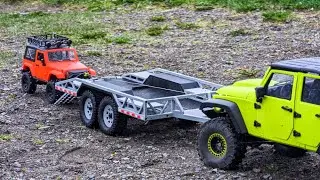 3D Sets Printed Trailer and 3D Printed RC Car at Taku Lake Park, Alaska