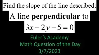 Math Question of the Day: March 7th, 2023