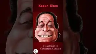 Kader Khan Transforms to Caricature Cartoon MORPH EFFECTS Animation Corner Bollywood Character Actor