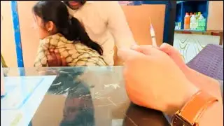 Girl 🧒 injection funny 🤣 video |dr injection funny video |how to give intramuscular injection 