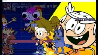 M.U.G.E.N (Murphy y Mitzi, Johnny Test, Ian Kelley y Chavo VS Lincoln Loud, Bluey, Meggie y Ernie)
