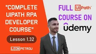 1.32:  Using the Computer Vision Recorder | UiPath Udemy Course