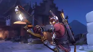 Dai-Tengu Hanzo Skin Spotlight (All Cosmetics) | Overwatch Halloween Terror 2020