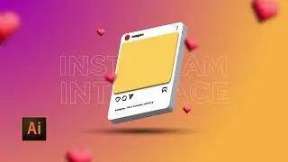 How to Create Isometric Instagram Interface | Adobe Illustrator Tuotorial