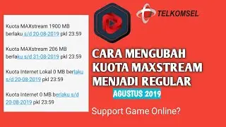 MUDAH!!! CARA MENGUBAH KUOTA MAXSTREAM MENJADI REGULAR 24 JAM | TERBARU AGUSTUS 2019 | PSIPHON PRO