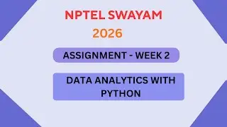 NPTEL Data analytics with python ASSIGNMENT 2 ANSWERS | Week 2 | JAN 2026