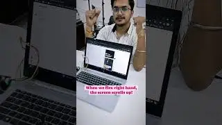 Scroll screen of your laptop without touching the keys🤯 #emg #arduinoproject #arduino #neuroscience