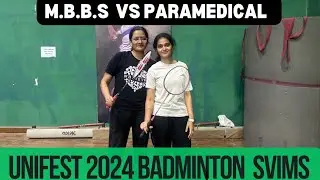 "SVIMS Unifest 2024 Badminton : MBBS vs Physiotherapy Showdown!"