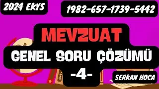 EKYS MEVZUAT GENEL SORU ÇÖZÜMÜ 4.BÖLÜM