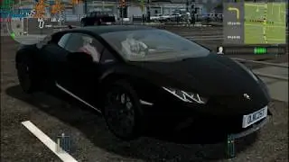 Teste City Car Driving (Lamborghini Uber)  - Ryzen 3 3200G/2x8 3000Mhz (HD/720p)