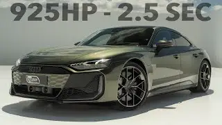 925HP! MOST POWERFUL AUDI EVER! 2025 AUDI RS E-TRON GT PERFORMANCE - All the details, tech and more