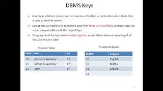 DBMS RDBMS BASICS-PART6 - ER Diagrams Part2