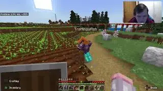 Minecraft - Kriptic skylines - fish face farm friends