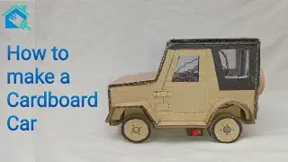 How to make a cardboard car at home | DC motor car