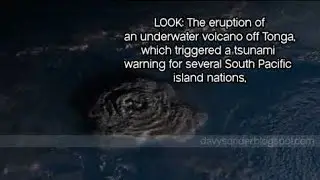 Kumpulan Satellite images from the Tonga Volcano eruption.