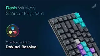 Dash DaVinci Resolve Wireless Shortcut Keyboard | Edit Faster, Stay in Flow