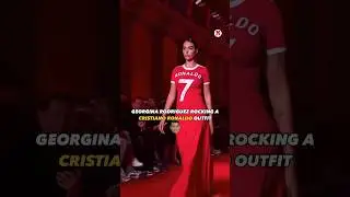 Georgina Rodriguez rocked a dress autographed by Cristiano 