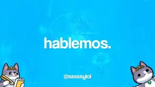Tenemos que hablar. @sasssylol