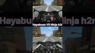 hayabusa vs ninja h2r|top speed test|#shorts