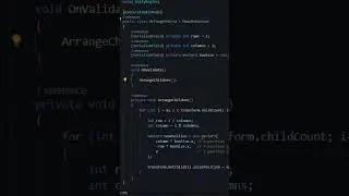 Arrange Gameobjects in a grid Unity.  #unitytips#unitytutorials #unitytutorialforbeginners