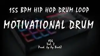 155 BPM Slow Hip Hop Drum Loop | Drum Stems #36 Vol. 2 | Struggle