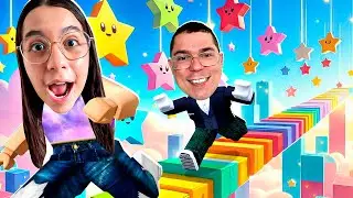 SARAH E O PAPAI NO PARKOUR DAS ENTRELAS no Roblox