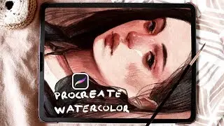 Procreate watercolor brushes - chat & speedpaint