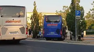 Busabfahrten am Flughafen Dresden
