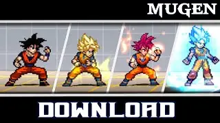 Goku All Transformation Base, SSJ, SSJ2, SSJ3, SSJ GOD, SSJ BLUE By RCT29 / Form - MUGEN JUS CHAR