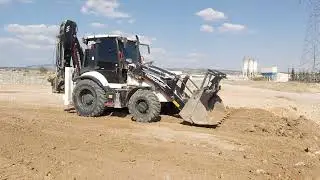 K4 Supra Hidromek Dolgu Serme Tesviye Çalışması || HMK New K4 Backhoe Loader Working