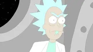Stewie kills Rick from Rick and Morty