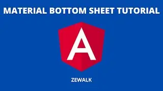 Angular Material Bottom Sheet Tutorial | Angular Material 12