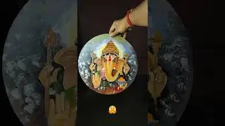 Rate my artwork 😊. #youtube #shorts #ganesha #drawing #acrylic #drawingideas